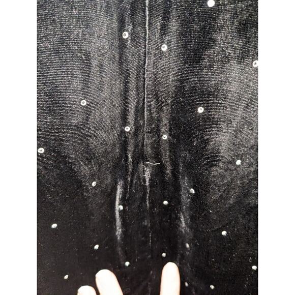 Jiki Monte Carlo Creations Black Dress With Rhinestones Size 38 (US 4) - Picture 7 of 15